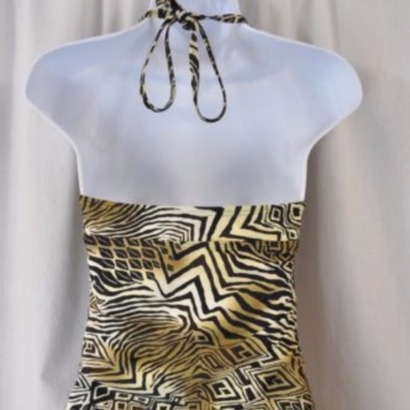 NWT Croft & Barrow Brown Tankini Tummy Slimmer - Picture 2 of 2